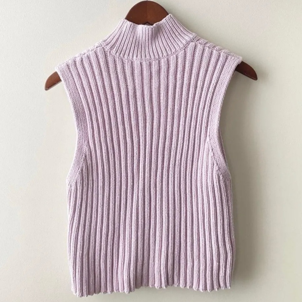 NWOT Zara Sleeveless Knit Sweater - Picture 2 of 5